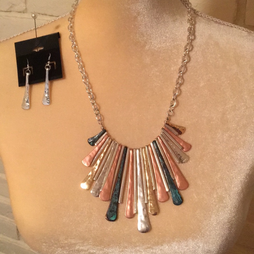 Necklace and matching earrings
